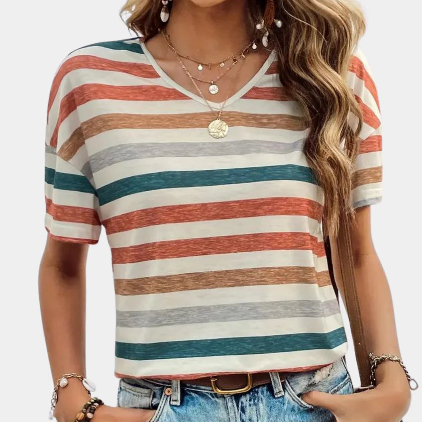Charlotta - Lässiges gestreiftes Damen-T-Shirt