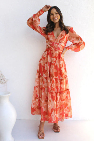 Jacqueline - Feminines Blumenkleid mit Puffärmeln