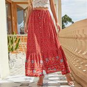 Viola - Damenrock mit hoher Taille und Blumenmuster