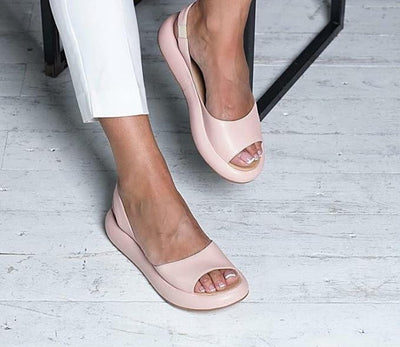 Celeste - Frauen Fischmaul Sandalen mit niedrigem Absatz