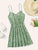 Ardelia - Damen Floral Print V-Ausschnitt Spaghetti-Trägerkleid