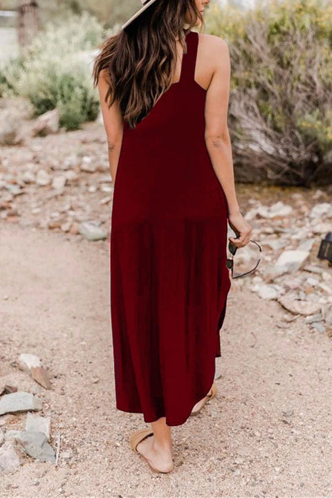 Clara – Ärmelloses Maxikleid