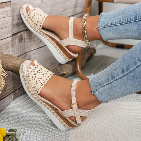 Sabrina - Bequeme orthopädische Keilsandalen