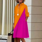 ALLISON - Langärmeliges Vintage-Kleid
