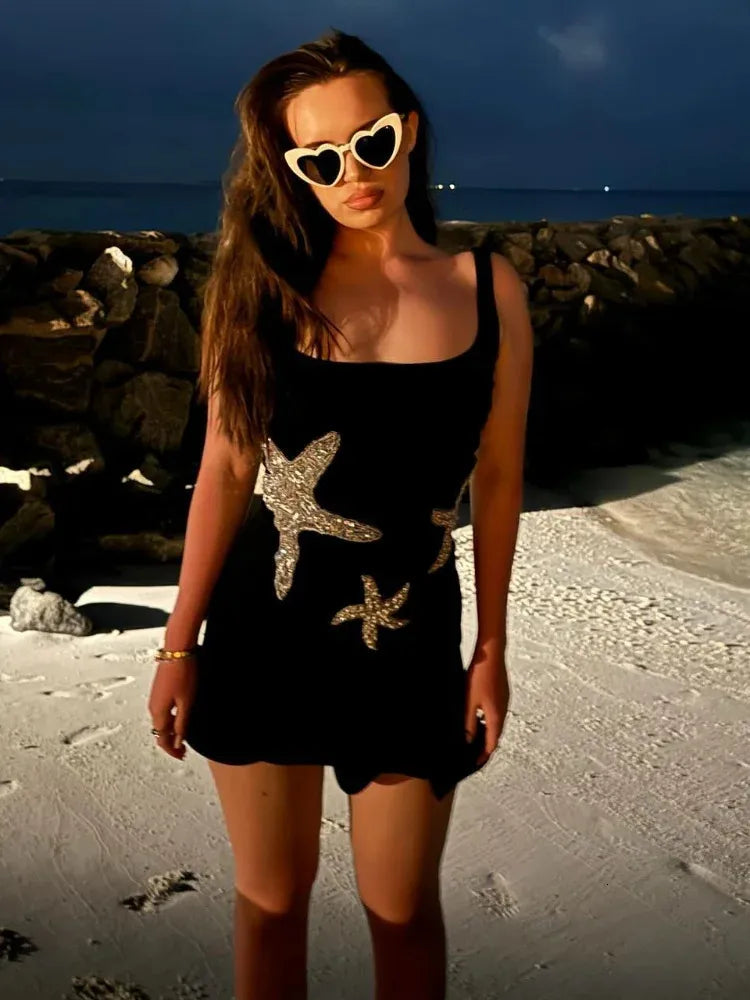 Stella - Funkelndes Seestern-Minikleid mit Pailletten