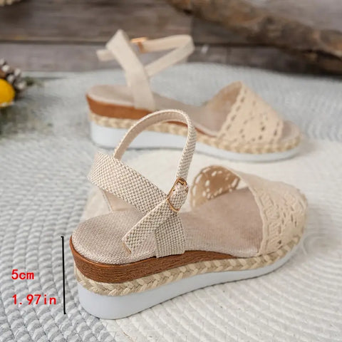 Eunice - Bequeme orthopädische Keilsandalen