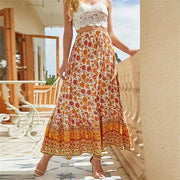 Viola - Damenrock mit hoher Taille und Blumenmuster