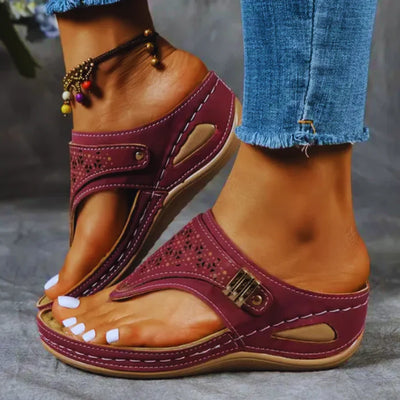 Donna - Bequeme orthopädische Keilsandalen