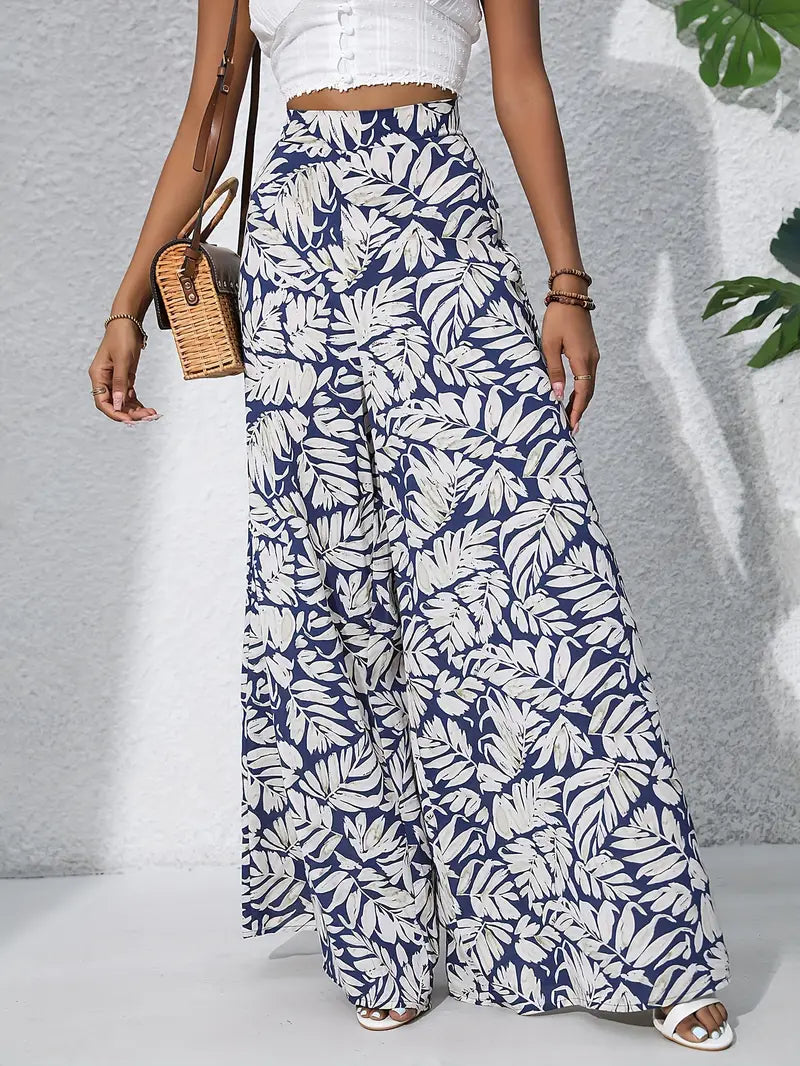 Francine - Weite Hose mit Bohemian-Print für Damen