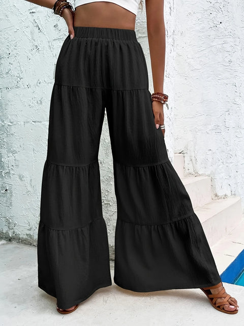 Ardella - Weite Hose mit Rüschensaum für Damen