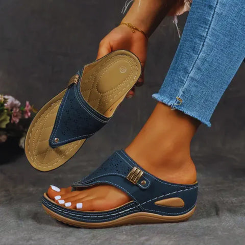 Donna - Bequeme orthopädische Keilsandalen