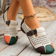 Meda - Atmungsaktive Retro-Aushöhlenschuhe für Damen