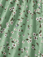 Ardelia - Damen Floral Print V-Ausschnitt Spaghetti-Trägerkleid