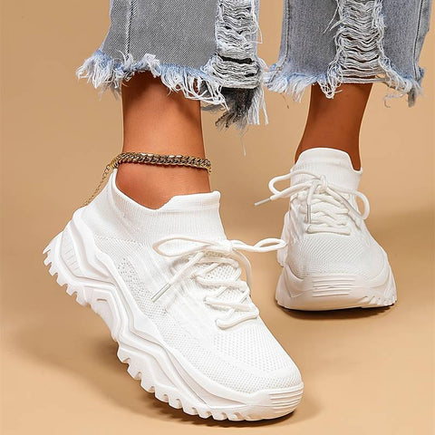 Gretel - Damen Wedges Schnürschuhe