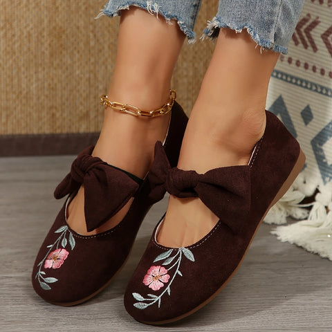 Zelma - Modische mit Blumen bestickte Schuhe für Frauen