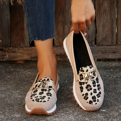 Rebaca - Flache Schuhe mit Leopardenmuster für Frauen