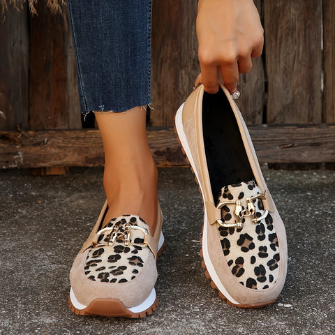 Rebaca - Flache Schuhe mit Leopardenmuster für Frauen