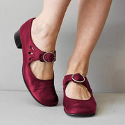 Fiona - Orthopädische Vintage-Schuhe mit runder Spitze
