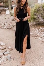 Clara – Ärmelloses Maxikleid