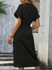 Isoliera - Elegantes Wickelkleid mit V-Ausschnitt