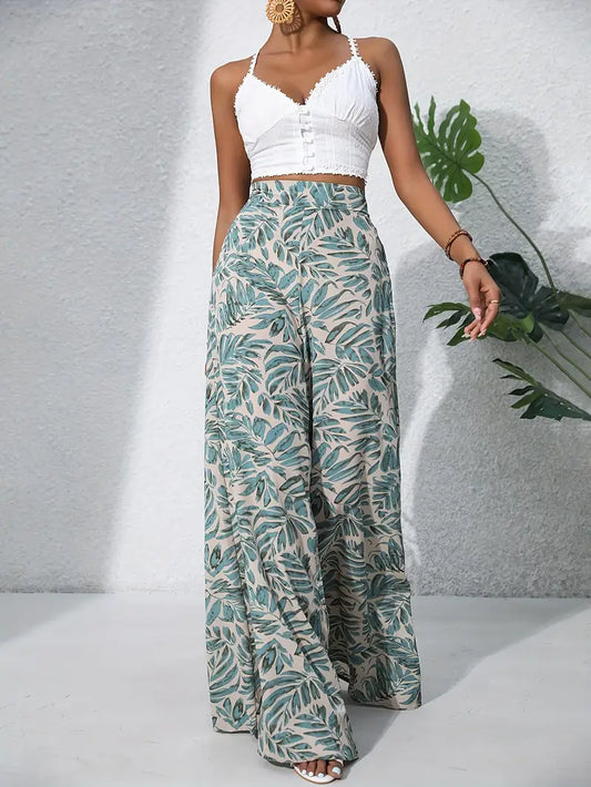 Francine - Weite Hose mit Bohemian-Print für Damen