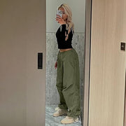 Tilda - Lässige Cargo-Hose mit Kordelzug