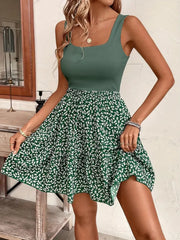 Elva – Ärmelloses Sommer-Minikleid mit Blumendruck
