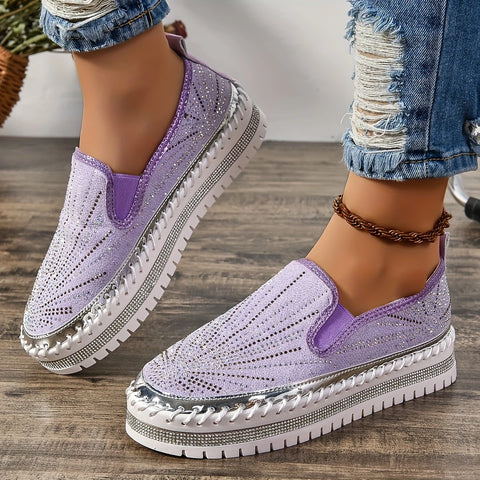 Becky - Elegante glitzernde Schlupfschuhe