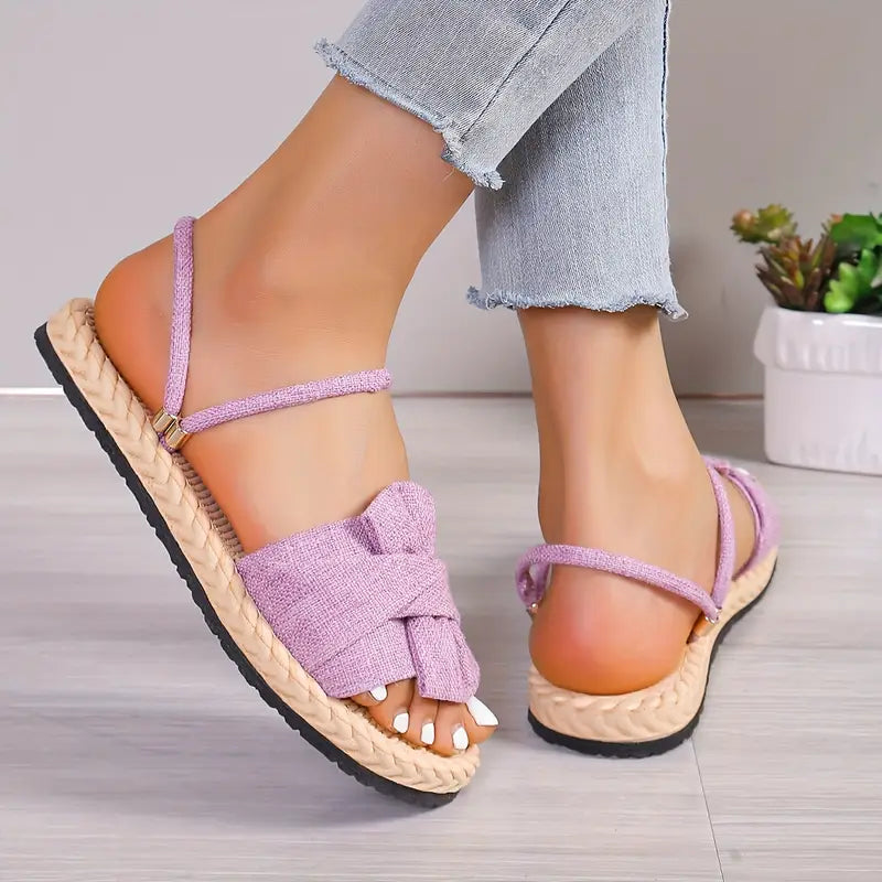 Elenda - Flache Sandalen für Damen