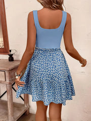 Elva – Ärmelloses Sommer-Minikleid mit Blumendruck
