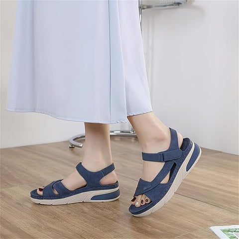 Mercy - Bequeme orthopädische Keilsandalen