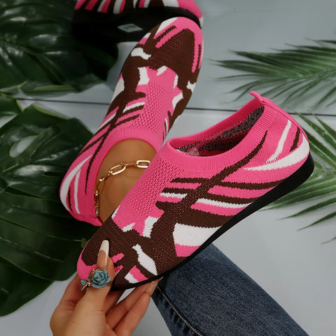 Verna - Flache Schuhe mit Camouflage-Muster für Damen