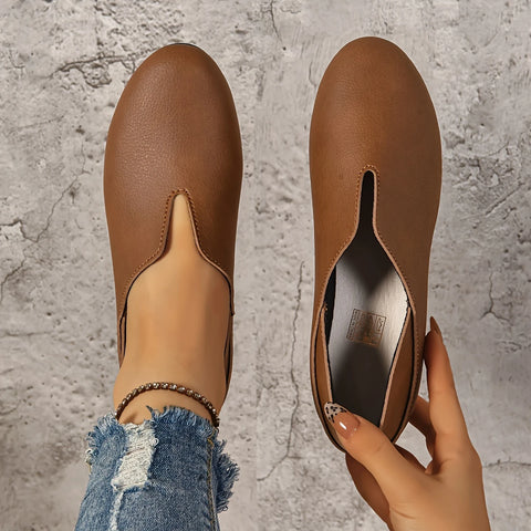 Lalita - Slip-On-Schuhe mit runder Spitze für Damen