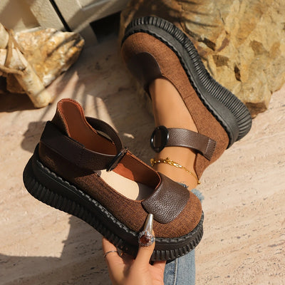 Marielle - Vintage-Schuhe mit runder Spitze für Damen