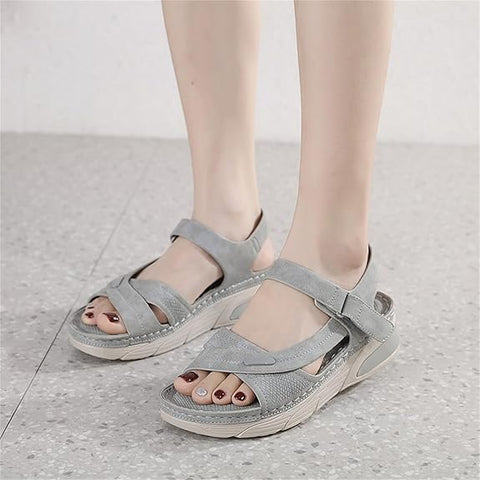 Mercy - Bequeme orthopädische Keilsandalen
