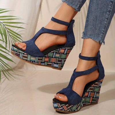 Emelyn - Bequeme orthopädische Keilsandalen