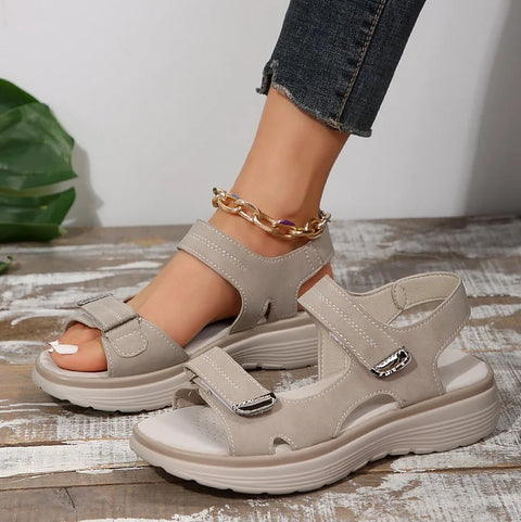 Thora - Offene Zehensandalen zum Hineinschlüpfen
