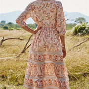 Eleanor - Elegantes Bohemienkleid mit Blumenmuster für Damen