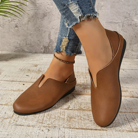 Lalita - Slip-On-Schuhe mit runder Spitze für Damen