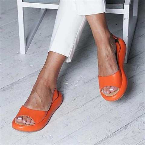 Celeste - Frauen Fischmaul Sandalen mit niedrigem Absatz