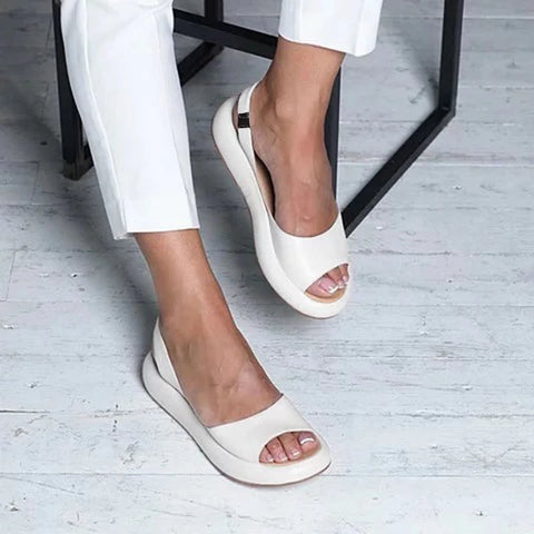 Celeste - Frauen Fischmaul Sandalen mit niedrigem Absatz