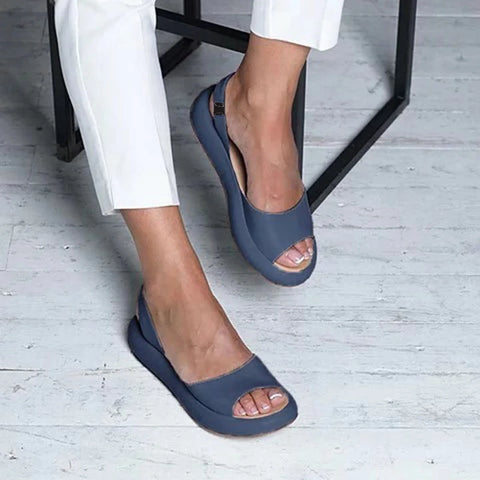 Celeste - Frauen Fischmaul Sandalen mit niedrigem Absatz
