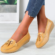 Sasha - Frauen Flats Ballett Leder Schuhe