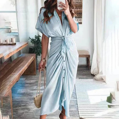 Ivy - Elegantes Maxikleid mit V-Ausschnitt