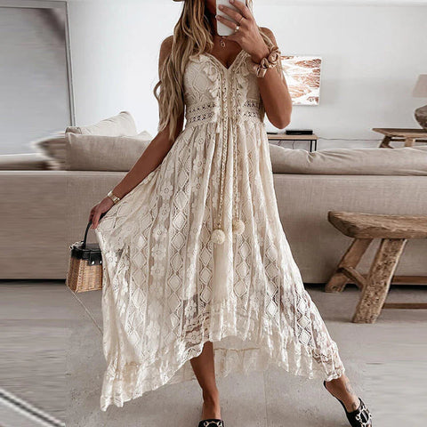 Lauren - Elegantes Boho Maxikleid
