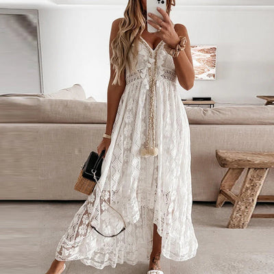 Lauren - Elegantes Boho Maxikleid