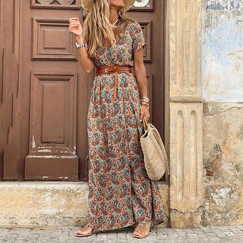 Sadie - Elegantes Boho Maxikleid