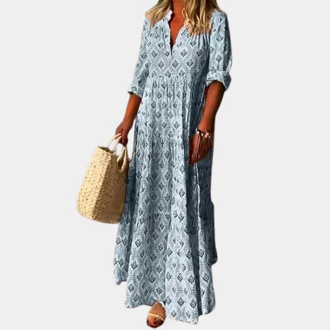 Gracie - Elegantes Maxikleid mit V-Ausschnitt