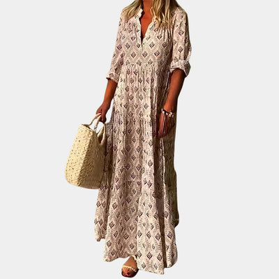 Gracie - Elegantes Maxikleid mit V-Ausschnitt