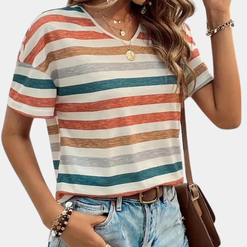 Charlotta - Lässiges gestreiftes Damen-T-Shirt